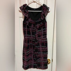 Stylish Banana Republic Black and Purple Women's Dress